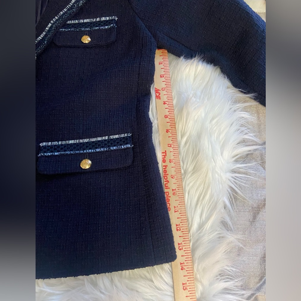 Talbot Sz 6 Navy Women’s Blazer with Gold Buttons - Picture 10 of 15
